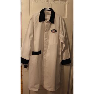 Vintage Ford 1955-56 Shop Coat Size L Color White (Pre-Owned)